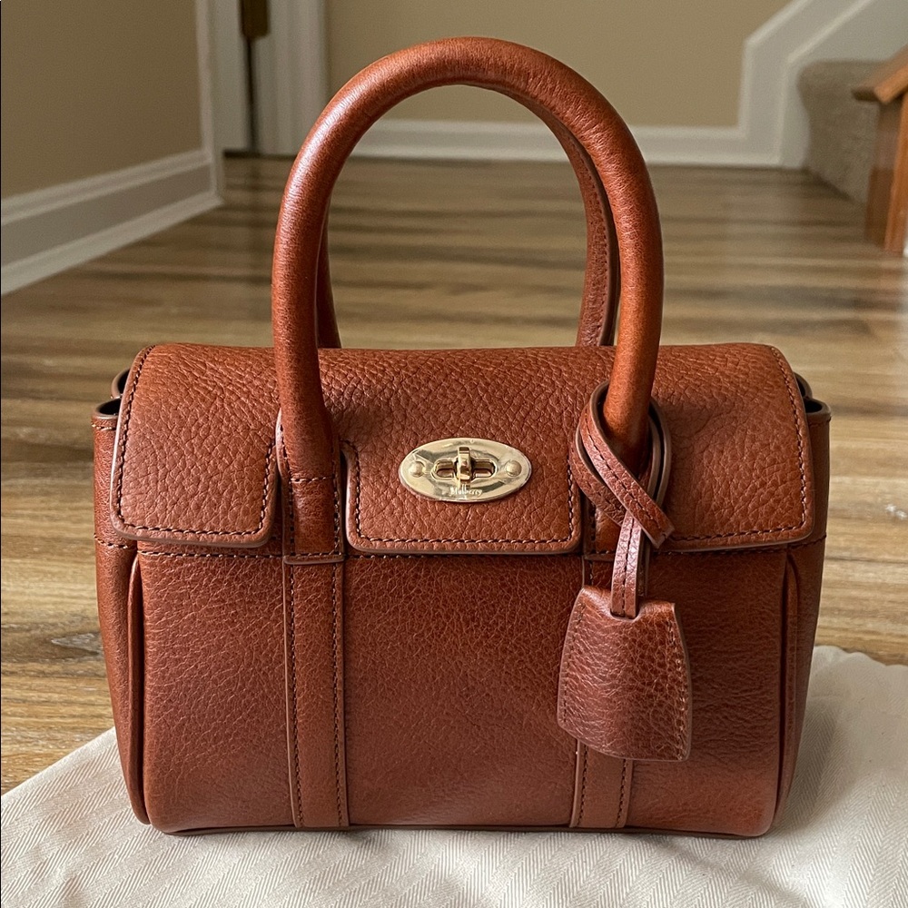 Mulberry Mini Bayswater Legacy Tote in Oak Vegetable Tanned Leather - Picture 2 of 16